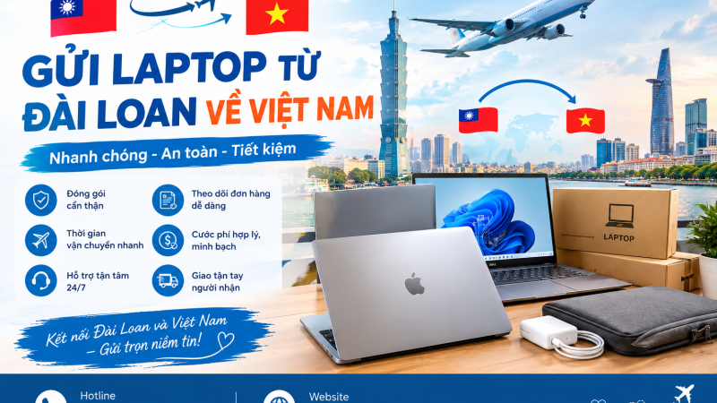 Gửi Laptop Từ Đài Loan Về Việt Nam