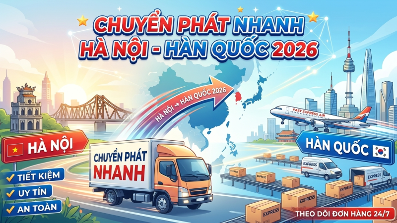 Chuyển phát nhanh Hà Nội – Hàn Quốc 2026